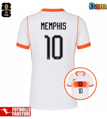 Nederländerna Memphis Depay #10 Bortatröja Dam VM 2026 Kortärmad